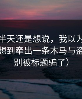 我忍了半天还是想说，我以为只是八卦，没想到牵出一条木马与盗号链（别被标题骗了）