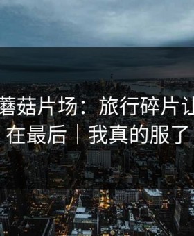 刚刚的蘑菇片场：旅行碎片让我真相在最后｜我真的服了